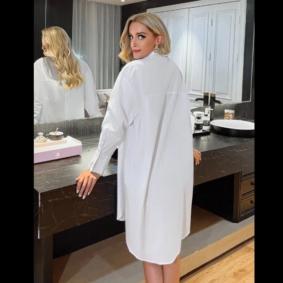 Shein | button down shirt dress size small - Picture 2 of 9